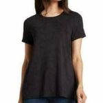 Ellen Tracy  Women's Short Sleeve Shirt XXL Black Soft Tunic‎ Hilo Hem Top Photo 0