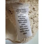 Maurice's Womens White Sheer Crochet Lace scoop neck top sz L boho beachy cottage Photo 5