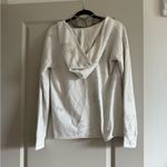 Hem & Thread  Lace-Up Cream tie dye Hoodie Photo 1