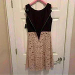 Gabby Skye  NWT Sleeveless A Line Dress Lace Pink & Black Women’s Size 8 Photo 4