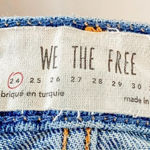 We The Free  by Free People | Distressed Ripped Jean Denim Skirt | Size 24 Photo 4