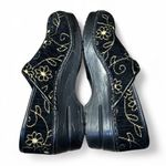 Dansko Black/Gold Chenille Floral Embroidery Tapestry Clogs Women EU 39 US 8.5-9 Photo 5