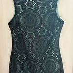 Paper Dolls Paper Doll size 7 dress with mint green sheath dress and black overlay. Photo 0