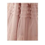 Say Yes To The Prom  Juniors' Pleated Mesh Tiered Gown Dress Size 15 French Mauve Photo 3