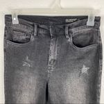 BLANK NYC  The Madison Black Wash Star Print Distressed High Waist Crop Jeans 29 Photo 6