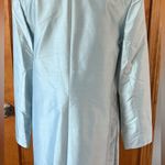 Valerie Dresses Womens 100% Silk Button Front Jacket Blue Size 14 Photo 3