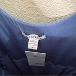 Athleta NWT Santorini Midi Dress Cottage Blue Fit & Flare Jersey Dress Size M Photo 5