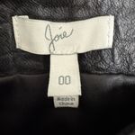 Joie  Orlanda black drape studded lamb leather mini skirt Size 00 Photo 6