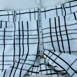 Express Design Crop Pants Womens‎ Sz 0 White Black Plaid Classic Business Casual Photo 6