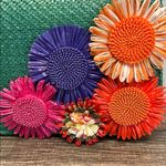 Haute Hippie  | Ratan Floral HandBag w/ Crossbody Stap Photo 2