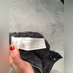 Abercrombie & Fitch high rise mom Black Denim Frayed Shorts Photo 4