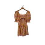 For Love And Lemons Claire Puff Sleeve Eyelet Mini Dress Pink Photo 3