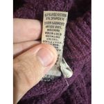 st. john's bay  sweater women's large petite Crewneck Purple Cable Knit NWT Photo 6