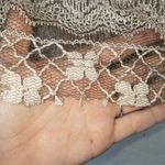 Piko 1988 Sheer Lace Mesh Raw Hemline Tank Top Size Medium Photo 3