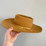 Women's Tan‎ Brown Fedora Hat Bow Accent Feminine Boho Western Aspen 6 7/8 Tan Photo 4