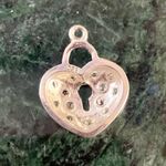 Heat Lock Charm In 925 Sterling Silver Cubic Zirconia Photo 1