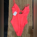 ANDIE  Swim The Santorini One Piece Neon Coral Eco Nylon Size Medium Photo 1