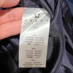 Italian Space Style Concept Structured Navy Blue Cocktail Dress Size 40 Italian Photo 4