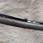 J. CREW | Skinny Silver Metallic Belt Thin Buckle Black Underside | Size 8 Photo 1