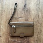 Coach Brown Leather Wallet Wristlet Photo 1