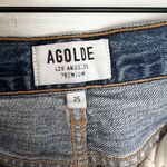 AGOLDE - Jamie High Rise Classic Jeans Distressed Raw Hem Button Fly Denim Photo 5
