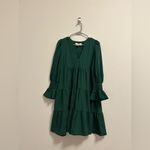 Pomander Place Tuckernuck Kenzo Dress in Hunter Green Crepe size XS Photo 1