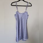 Victoria's Secret Lavender Chemise Nightie with Lace Trim Sz M Photo 2