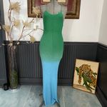 Fore Regina Ombre Dyed Crochet Maxi Dress Coverup Mermaid Photo 3