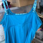 NWOT beach house tankini top size 14 aqua. Turquoise. Blue Photo 2