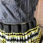 Free People  Poly Organza Maxi Dress Fit & Flare Striped Pleated Multicolor sz M Photo 10