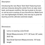 Adam Selman  Sport Racer Tank Vest​​​ Photo 6