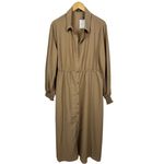 SheIn Plus Lantern Sleeve Button Front Shirt Midi Dress Size 3XL NWT Photo 1