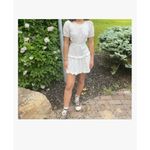 Peter Som  Collective Eyelet Mini Dress in White 6 Womens Backless Cut out Photo 12