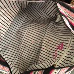 Betsey Johnson Pink white black Luv weekender duffel travel suitcase hand bag purse tote Photo 5