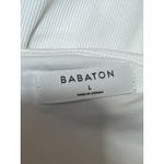 Aritzia  Babaton White Sleeveless Ribbed Knit Tank Thong Bodysuit Top Size L Photo 2