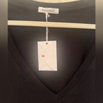 Good American Black V-Neck Short Sleeve Tee 100% cotton Photo 6