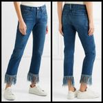 3x1 💕💕 Straight Crop Fringe Jean Button Fly High Waisted Cropped ~ Lima 27 NWT Photo 2