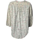 Maeve Anthropologie  Bethesda Lily Flannel Button Blouse Cottagecore Whimsical S Photo 4