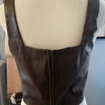 Ultra Pink  brand faux leather crop top Photo 4