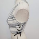 BCBGeneration black multi jacquard crop top size 2 Photo 4