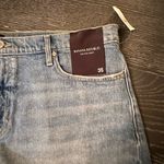 Banana Republic Mid Rise, Light Wash Denim Shorts with Frayed Hem, Size 20. Photo 7