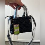 Badgley Mischka Studio NWT Mini Diamond Quilted Tote With Front Lock Purse Bag Photo 3