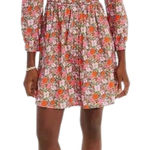 J.Crew Liberty Meadow Song Cinched-Waist Cotton Mini Dress Size 8 Photo 0