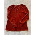 Sundance Top Womens Burnt Orange Velvet Boho Peasant Western Cowgirl Shirt Sz Xs Photo 4