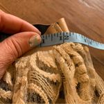 Fracomina lace maxi skirt 42 s small beige EUC striped lined slit Size 2 Photo 6