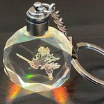 Laser Engraved Crystal Anime Color Changing LED Keychain Photo 13