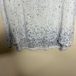 American Eagle  Outfitters Soft & Sexy T-Shirt Blue Speckled Design Cutout V-Neck Photo 3