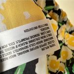 Diane Von Furstenberg Yellow Black Floral Lightweight Sleeveless Hoodie Large Photo 13
