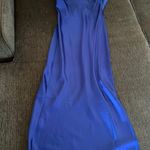 EXPRESS Royal Blue Satin Dress Photo 4