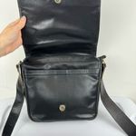 Coach Vintage 1994  Museum Bag Black Leather Shoulder Bag Flap Distressed USA Photo 11